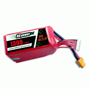 HD POWER 1300mAh 100C 6S 22.2V FPV Lipo аккумулятор