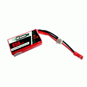 HD POWER 650mAh 35C 2S 7.4V lipo аккумулятор