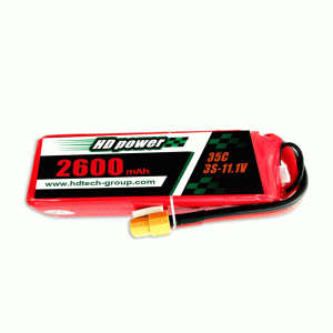 HDPOWER 2600mAh 35C 3S 11.1V липовый аккумулятор