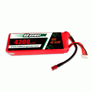 высокочистый источник питания 4200mAh 45C 4S 14.8V литиевая батарея